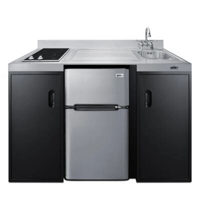 Summit CK55ADASINKR 54" Wide All-In-One Kitchenette, ADA Counter Height
