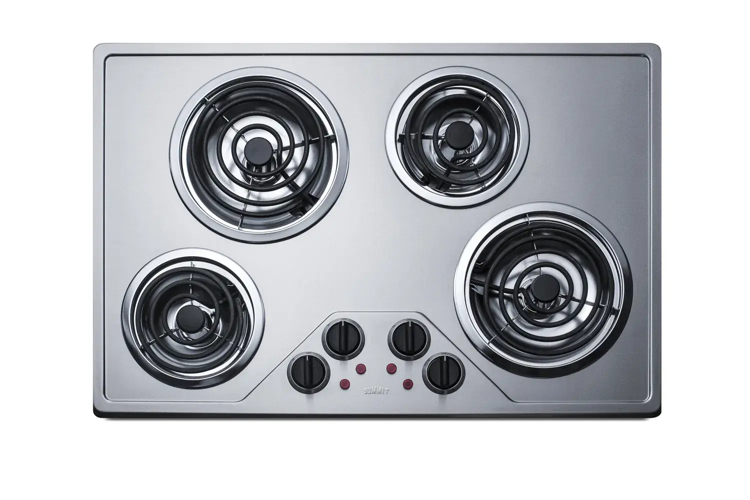 Summit CR431SS 30" Wide 230V 4-Burner Coil Cooktop
