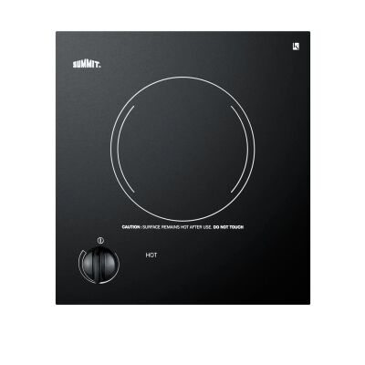 Summit CR1115 12" Wide 115V 1-Burner Radiant Cooktop