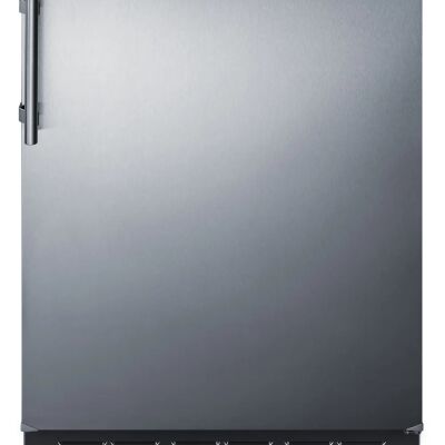 Summit CT66BK2SSRS 24" Wide Refrigerator-Freezer