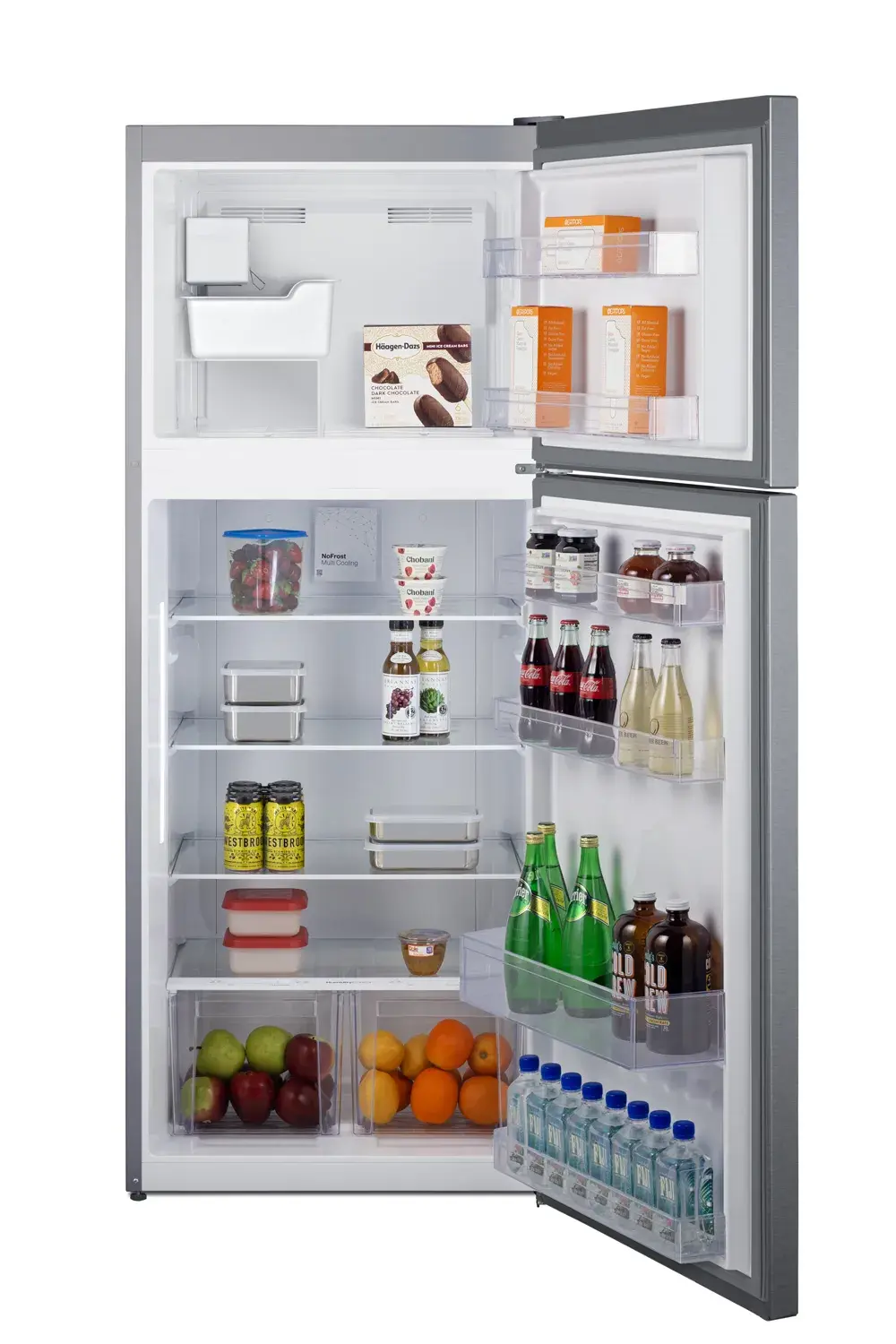 Summit CTR15SSIM 28" Wide Top-Mount Refrigerator-Freezer with Icemaker