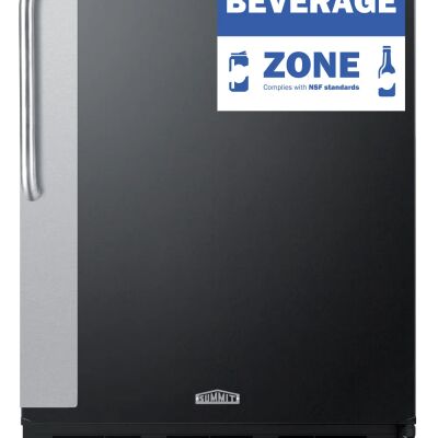 Summit FF6BK7BZADA 24" Wide All-Refrigerator, ADA Height