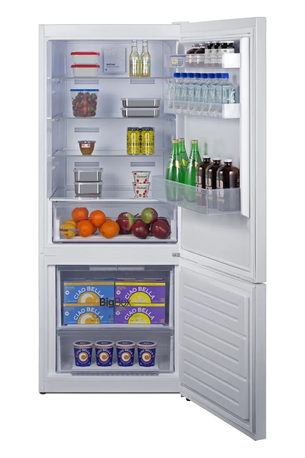 Summit FFBF151W 28" Wide Bottom Mount Refrigerator-Freezer