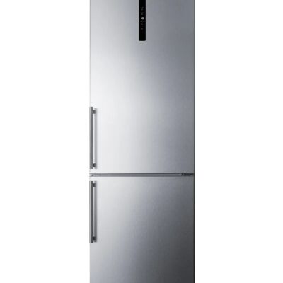 Summit FFBF249SS2IM 24" Wide Bottom Freezer Refrigerator with Icemaker