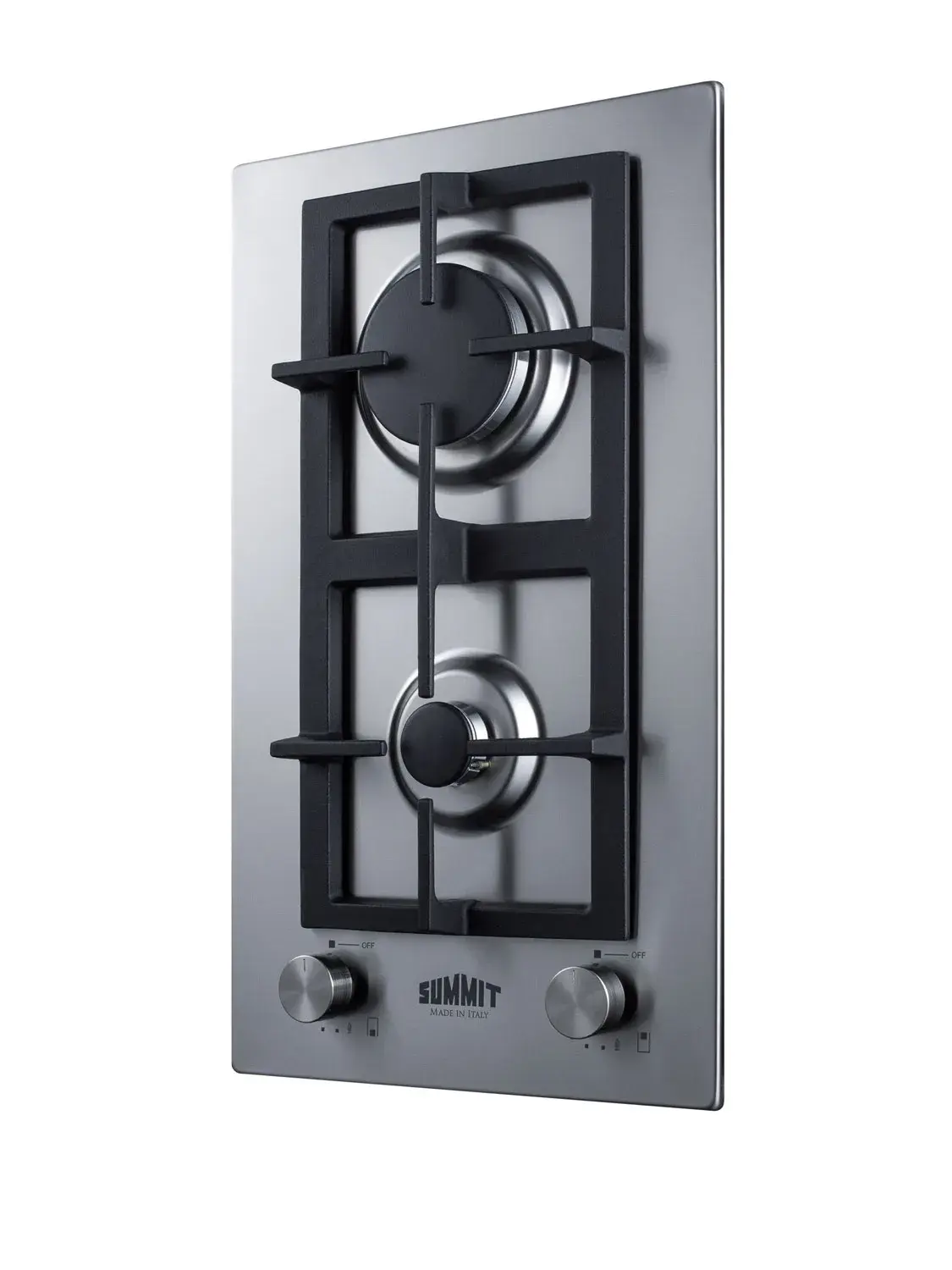 Summit GCJ2SSLP 12" Wide 2-Burner Propane Gas Cooktop