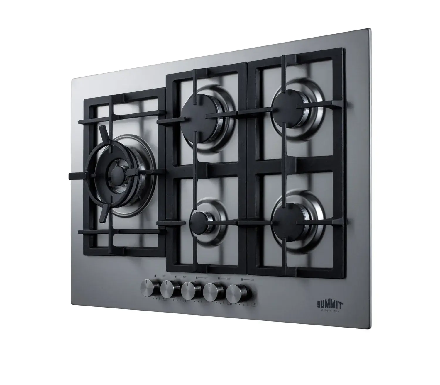 Summit GCJ5SS 30" Wide 5-Burner Gas Cooktop