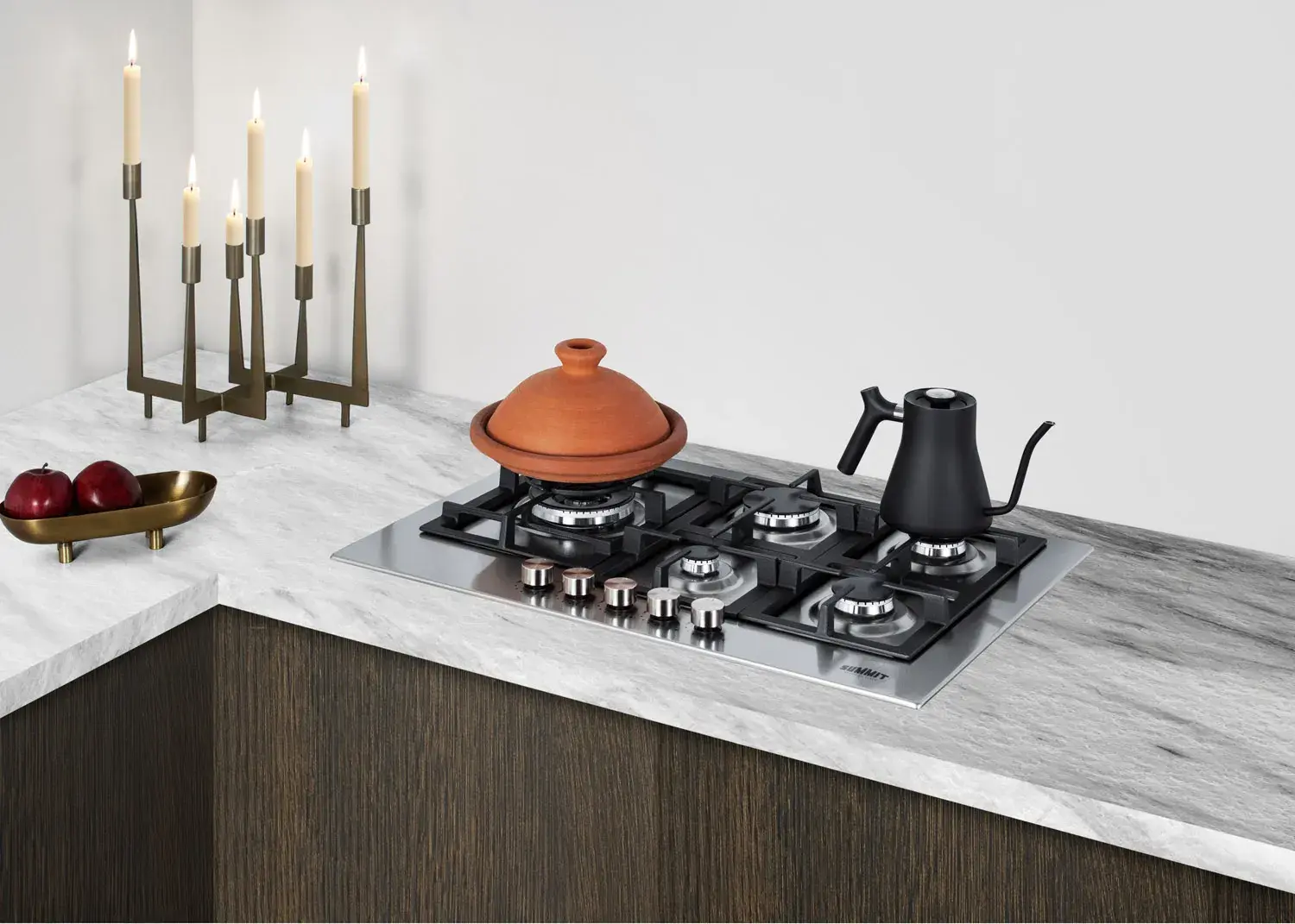 Summit GCJ5SS 30" Wide 5-Burner Gas Cooktop