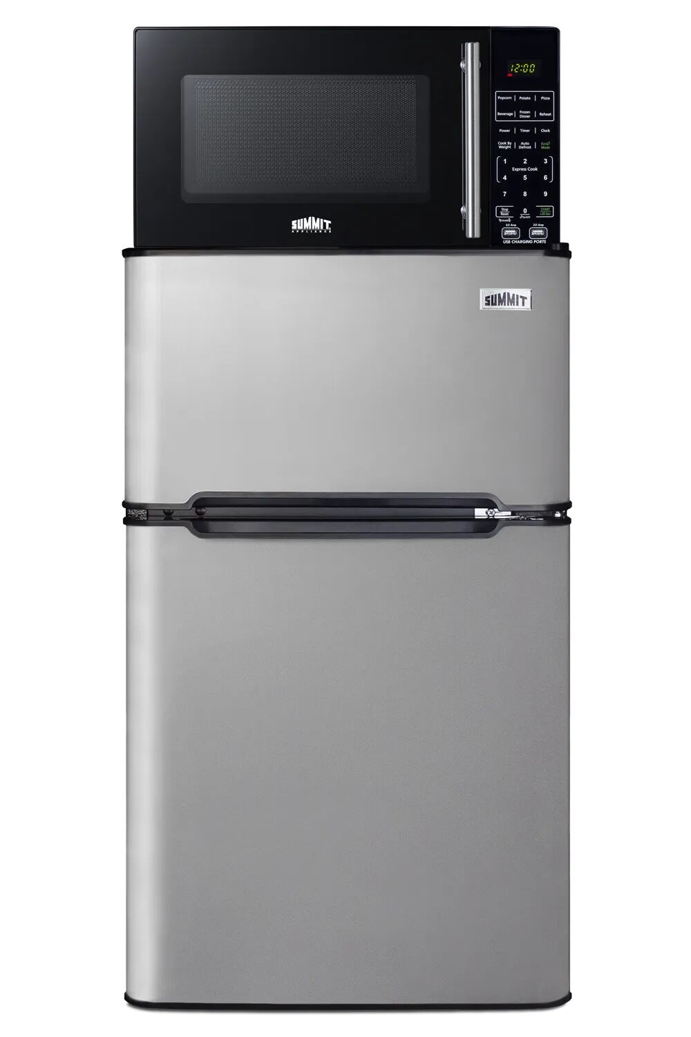 Summit MRF34BSSA Microwave/Refrigerator-Freezer Combination with Allocator