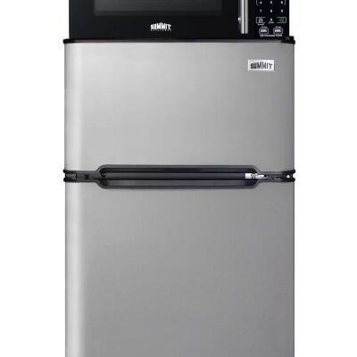 Summit MRF34BSSA Microwave/Refrigerator-Freezer Combination with Allocator