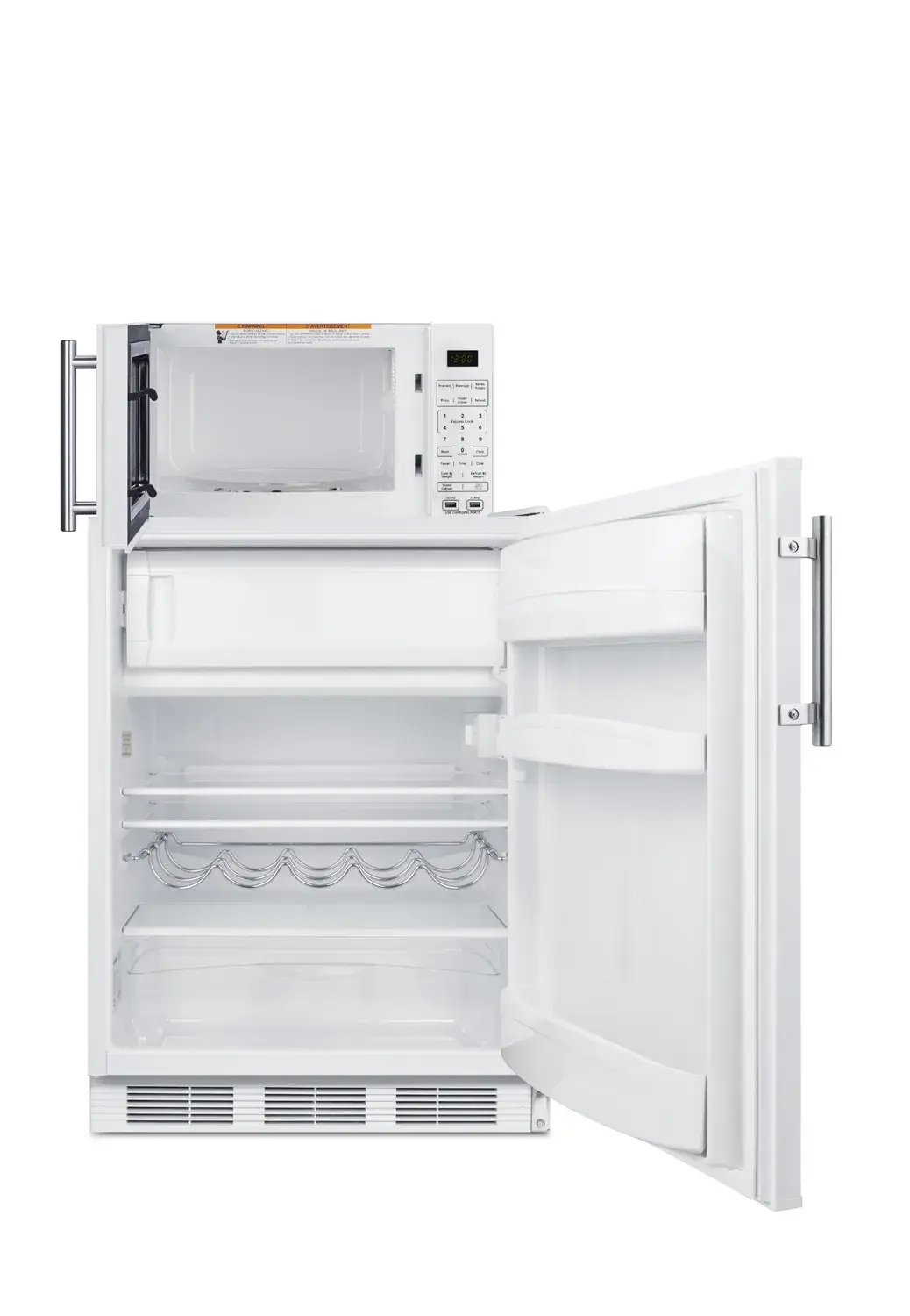 Summit MRF661WA Microwave/Refrigerator-Freezer Combination with Allocator