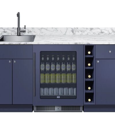 Summit OASISMN35SINKL Turnkey Oasis Wet Bar