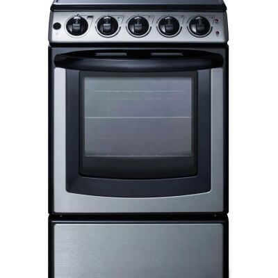 Summit REX2071SSRT 20" Wide Electric Smooth-Top Range