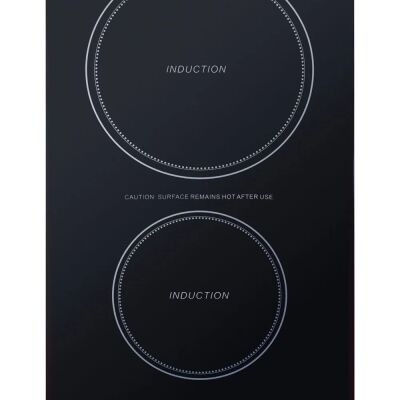 Summit SINC2B115 12" Wide 115V 2-Zone Induction Cooktop, Cord Included