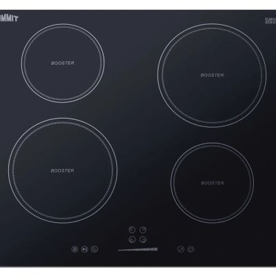 Summit SINC4B241B 24" Wide 208-240V 4-Zone Induction Cooktop