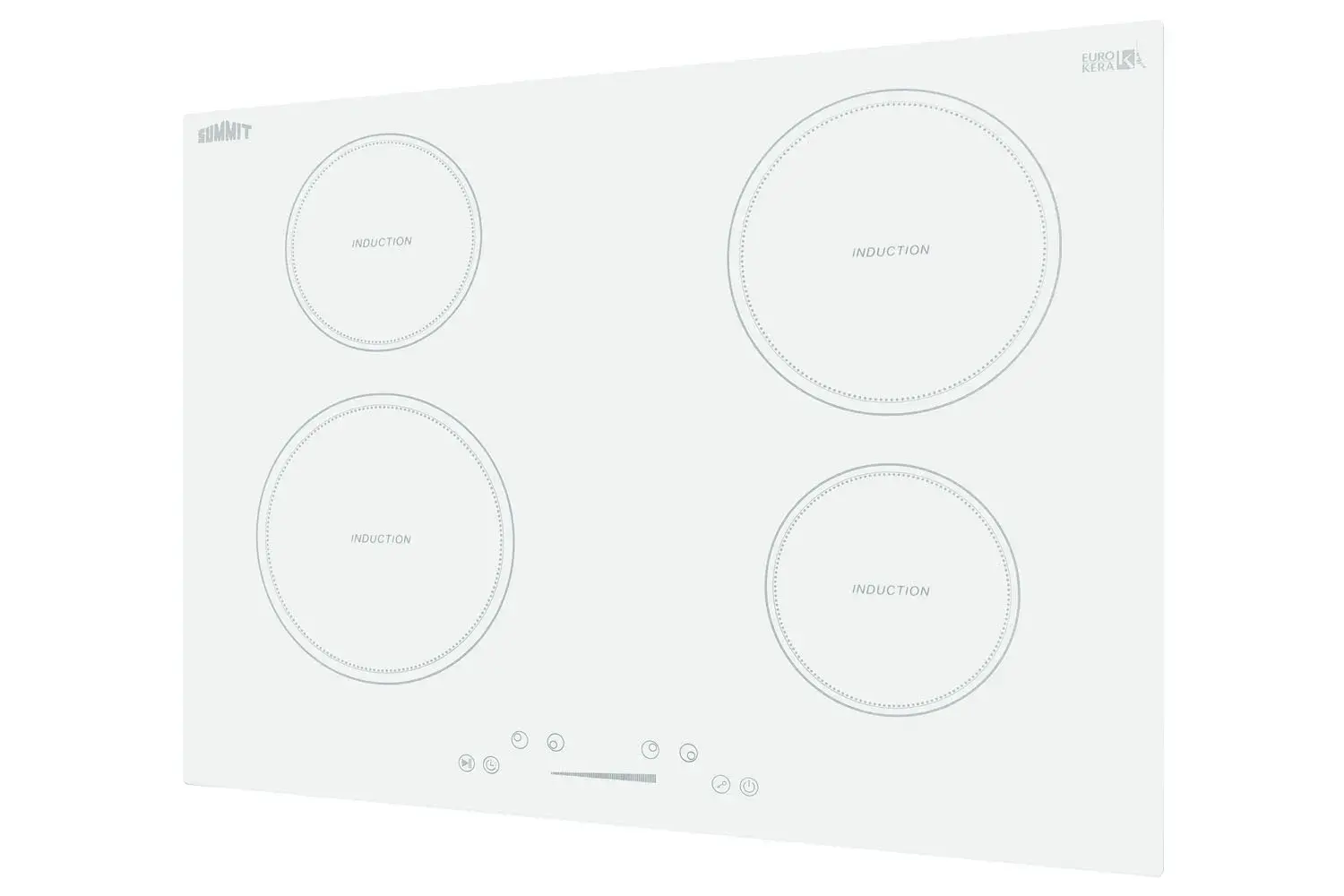 Summit SINC4B302W 30" Wide 208-240V 4-Zone Induction Cooktop