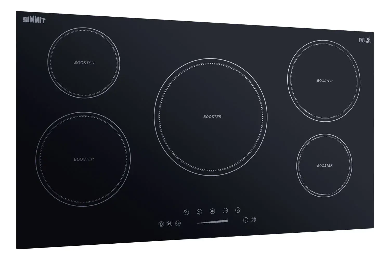 Summit SINC5B36B 36" Wide 208-240V 5-Zone Induction Cooktop