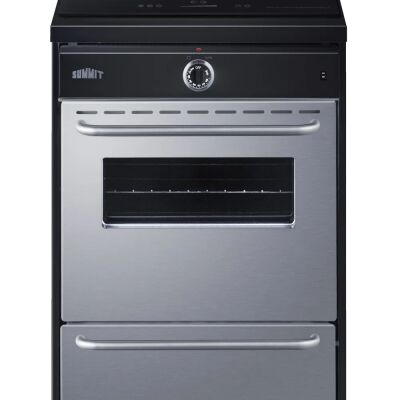 Summit TEM665BW 24" Wide Induction Range