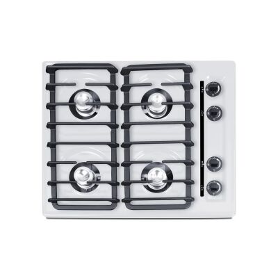 Summit WNL03IP 24" Wide 4-Burner Gas Cooktop, Battery Start Ignition