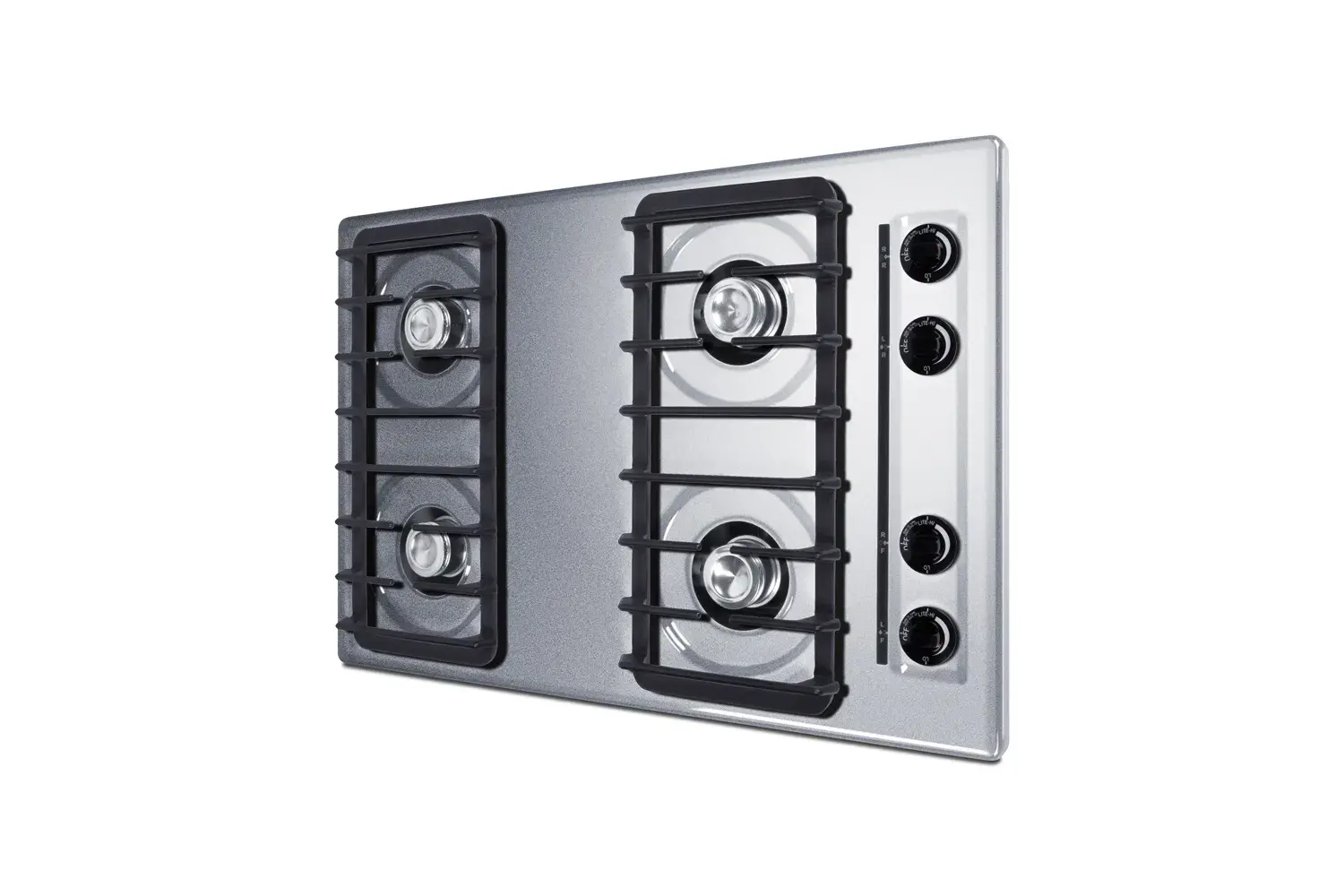 Summit ZNL05IP 30" Wide 4-Burner Gas Cooktop, Battery Start Ignition